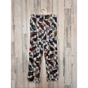 KRUSH BKLYN King of the Street Hot Rod Checkered Fleece Pajama Pants Men's XL